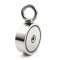 Magnet neodim oală D 75 mm cu două fețe x 160 kg - magnet fishing subtire