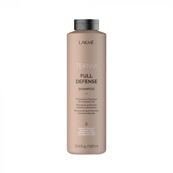 Sampon pentru par sensibilizat, Lakme Teknia, Full Defense Shampoo, 1000ml