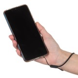 Bratara pentru telefon din silicon, 13 cm, neagra, CMCLASS