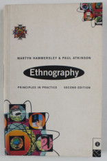 ETHNOGRAPHY , PRINCIPLES IN PRACTICE by MARTYN HAMMERSLEY and PAUL ATKINSON , 1995 foto