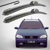 Cumpara ieftin Set 2 Ștergătoare Parbriz Flat Dedicate Opel Astra G (1998-2009), Prindere Hook (C&acirc;rlig)