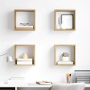 VidaXL Rafturi de perete 4 pcs Stejar artisanal 26 x 15 x 26 cm 875179