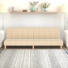 Gossi canapea extensibila cu 2 locuri, crem, material textil