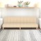 Gossi canapea extensibila cu 2 locuri, crem, material textil