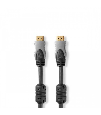 Cablu HDMI Nedis Ethernet 2.5m 4K 60HZ 18Gbps antracit foto