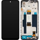 Display cu Touchscreen MP compatibil cu Xiaomi Redmi 12, cu Rama, Negru