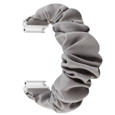 Curea textila elastica, compatibila Amazfit Bip 3 Pro, telescoape Quick Release, Scrunchies 12 foto