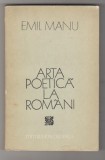 Bnk ant Emil Manu - Arta poetica la romani, Alta editura, Brosata