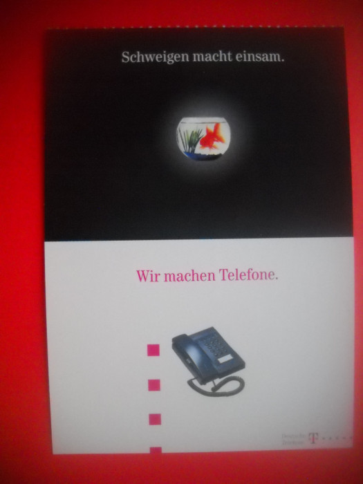 HOPCT 87374 TELEKOM / TELEFON -RECLAMA GERMANIA-NECIRCULATA