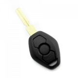 BMW - carcasă cheie cu 3 butoane și lamă cu 4 piste - calitate premium! -