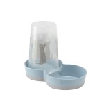 DISPENSER AUTOMAT HRANA SI APA PENTRU PISICI MAASAI GREY BLUE FLAMINGO 1.5L