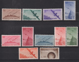 SAN MARINO, POSTA AERIANA 1946 MI. 339-349 MNH, Nestampilat