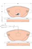 TRW GDB1829 COTEC set placute frana,frana disc