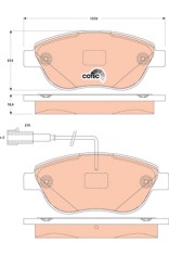 TRW GDB1829 COTEC set placute frana,frana disc