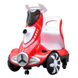 Masinuta electrica cu telecomanda pentru copii, flippy, roti spate rotire 360, 3- 6 ani, curea siguranta, baloane de sapun, lumini si sunete, self con