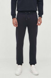 Pepe Jeans pantaloni de trening din bumbac Ryan culoarea albastru marin, neted