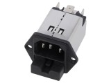 Conector Alimentare AC Soclu Tată 2A 250VAC IEC 60320