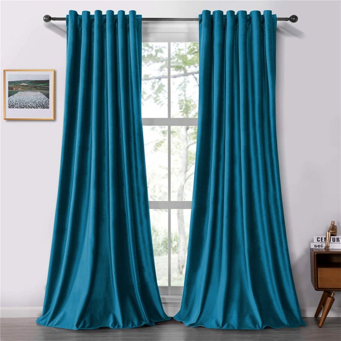 Set draperii soft cu rejansa transparenta cu ate pentru galerie, Super, 200x270 cm, densitate 200 g/mp, Turcoaz, 2 buc