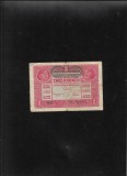 Austria Austro Ungaria 2 kronen korona 1917 (1919) supratipar Deutschosterreich seria926513