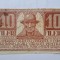 ROMANIA 10 Fileri 1919 Timisoara , asignata , ban necesitate. Stare foarte buna, piesa de colectie