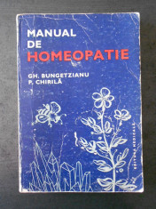 GH. BUNGETZIANU - MANUAL DE HOMEOPATIE foto