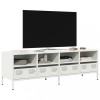 VidaXL Dulap TV, alb, 135x39x43,5 cm, oțel laminat la rece