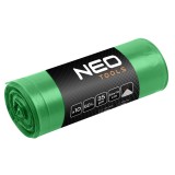 Saci de deseuri 60L cu banda, verzi, 35 microni, 10 bucati