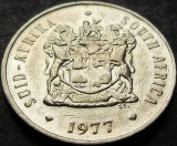 Moneda exotica 20 CENTI - AFRICA de SUD, anul 1977 * cod 1119 B