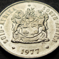 Moneda exotica 20 CENTI - AFRICA de SUD, anul 1977 * cod 1119 B