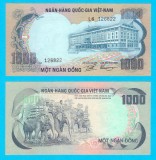 Vietnam Sud (p#34) 1.000 Dong 1972 aUNC+ &#039;Elefanți&#039; serie: L6 126822