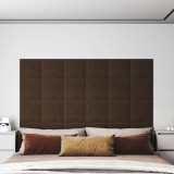 Panouri de perete 12 buc. maro 30x30 cm material textil 1,08 m&sup2; GartenMobel Dekor, vidaXL