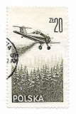 Polonia - Zbor aerian modern, 1977 - obliterat
