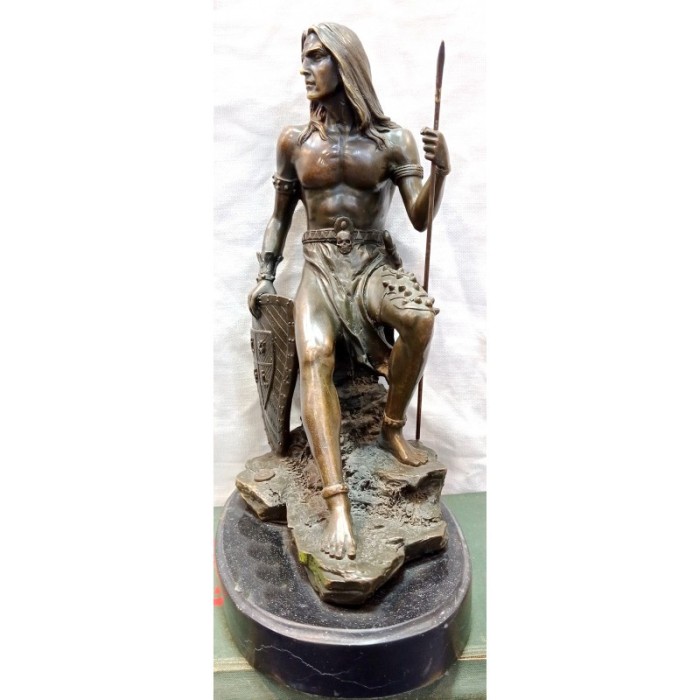 Statueta bronz - Luptător indian