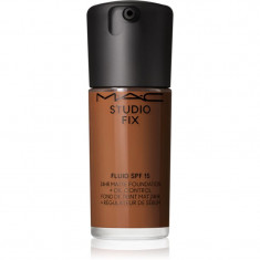 MAC Cosmetics Studio Fix Fluid SPF 15 24HR Matte Foundation + Oil Control machiaj cu efect matifiant SPF 15 culoare NW50 30 ml