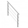 Balustrada inox, 5-6 trepte Vivatechnix, Inaltime 1060 mm, lungime 1500 mm, pozitii reglabile, accesorii prindere