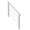 Balustrada inox, 5-6 trepte Vivatechnix, Inaltime 1060 mm, lungime 1500 mm, pozitii reglabile, accesorii prindere