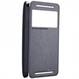 Husa Flip S-View Nillkin HTC One E8, Neagra, Protectie Premium