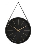 Cumpara ieftin Ceas perete negru auriu Timely 40x6x66 cm