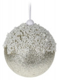 Glob Beads and glitter, &Oslash;8 cm, polistiren, argintiu