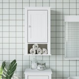 vidaXL Dulap de baie de perete &quot;BERG&quot; alb, 40x27x71,5 cm, lemn masiv