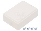 Carcasă Universală ABS Albă 37x51x20mm