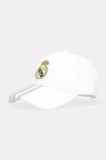 adidas Performance șapcă de baseball din bumbac REAL MADRID culoarea alb, JX1635