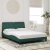 VidaXL Cadru de pat fără saltea, verde &icirc;nchis, 140x190 cm, catifea 3207920