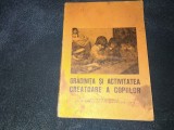 GRADINITA SI ACTIVITATEA CREATOARE A COPIILOR 1978