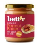 Crema de arahide crunchy bio Bettr 250g | Arahide prajite cu sare | Borcan