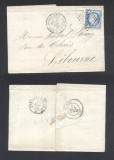 France 1874 Postal History Rare Old Cover + Content Bordeaux to Libourne DB.488