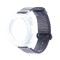 Curea textila, compatibila Samsung Gear S2 Classic, telescoape Quick Release, Black Silver