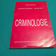 CRIMINOLOGIE / GHEORGHE NISTOREANU, COSTICĂ PĂUN /1994