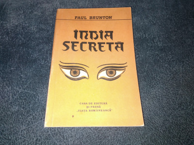 PAUL BRUNTON - INDIA SECRETA foto