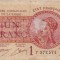 SAAR 1 Franc MINES DOMANIALES DE LA SARRE FRANCE 1919 aF